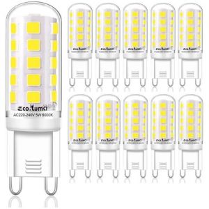 Ampoule G9 LED - 4W Equivalent 33W 40W G9 Halog&egrave;ne 420LM Mini Lampe Blanc Froid 6000K Sans Scintillement AC220-240VLot de 10