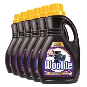 WOOLITE Lessives Liquide Noir et Fonc&eacute;s - 15L Lot de 6