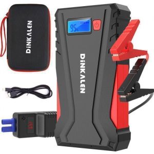 Booster Batterie Voiture - 12800mAh 1500A Booster de batterie Portable - Jump Starter Moto (Jusquà6.0LEssence/5.0L Diesel) - LCD
