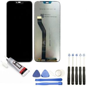 Vitre tactile + ecran LCD compatible avec Motorola Moto G7 Power XT1955 taille 6.2 violet + Kit outils + Colle B7000 Offerte