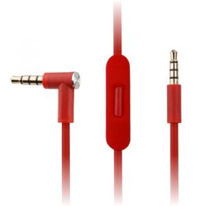 (Beats-15-3) Câble audio rouge de remplacement REYTID compatible avec Beats by Dr Dre Solo3 et Studio 3.0 Casque sans fil w/ Téléco