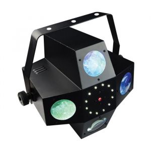 METEOR VII - Jeux de lumière 3-en-1 : Beam Moonflower strobe Laser