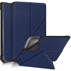 Housse - Vivlio - InkPad 3 - InkPad 3 Pro - Bleu - Support - Sommeil R&eacute;veil Automatique