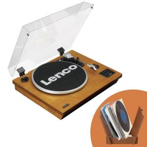 Platine vinyle avec Bluetooth® USB MP3 haut-parleurs - Lenco - LS-55WA - Bois