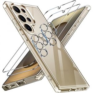 Coque Silicone - Little Boutik - Samsung Galaxy S23 Ultra - Transparent - Souple - Verre Trempé