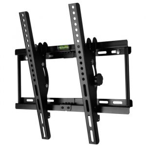 Support TV fixation mural inclinable de 15° pour téléviseurs Samsung Sony LG Tcl Hisense de 32 à 80 Noir - Visiodirect -