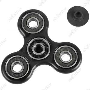 ebestStar &reg; Hand Spinner Fidget Anti-Stress Gyroscope Roulement en m&eacute;tal Jouet Adultes Enfants Couleur Noir