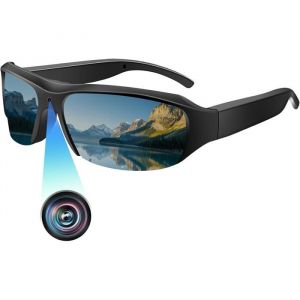 Caméra Espion Lunettes de Soleil Mini Lunette Espion HD Micro Camera Cachee Portable Caméscope Sport Enregistreur Vidéo Photos