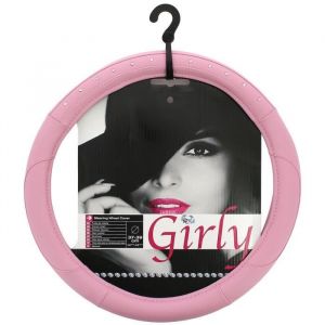 Couvre Volant - Pink Line - Rose Strass - 37-39 cm - Compatible avec tout type de volant