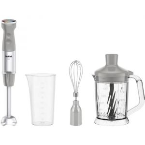 Mixeur &agrave; main - TEFAL - Quickchef HB67MB30 - 1000 Watts - 20 vitesses - Accessoire 5 en 1