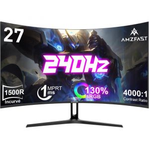 &Eacute;cran PC Gamer Incurv&eacute; 27 Pouces - DEBSY - 240Hz - FHD 1920x1080 - 1 ms MPRT - sRGB 130% - Anti-Lumi&egrave;re Bleue - HDR