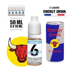 E-liquide 50ML saveur ENERGY DRINK avec 6MG de nicotine (e-liquide id : PROD1203) - (5x10ML)