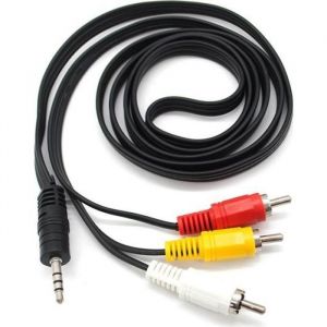 15M prise jack 35 mm à 3 X fiches RCA mâle à ladaptateur AV Homme Câble Audio Vidéo