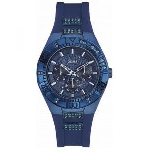 Montre Femme - GUESS - LUNA W0653L1 - Analogique - Bleu - Caoutchouc