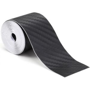 Film Autocollant Adh&eacute;sif en Fibre de Carbone 3CM &times;300CM Bandes de Fibre de Carbone Anti-Rayures Film DIY D&eacute;coration Film Voiture