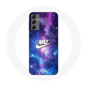 Coque - Nike - Samsung Galaxy A14 4G - Logo Blanc - Espace Color&eacute; - Souple