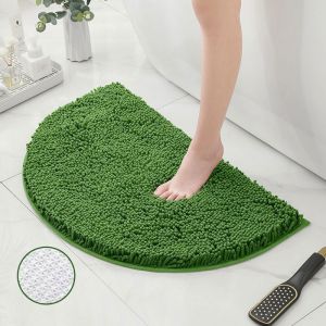 Tapis de Bain Absorbant Antidrapants Chenille - 40x60cm - Vert fonc - Cuisine Salle de Bain vert fonc vert fonc TAPIS