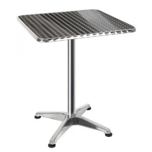 Table de bar-bistro POPSMIT - Carr&eacute;e - Gris - Aluminium