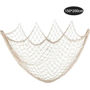 Filet de p&ecirc;che d&eacute;coration Murale Plage Filet de p&ecirc;che sur Le th&egrave;me tenture Murale 150 cm &times; 200 cm