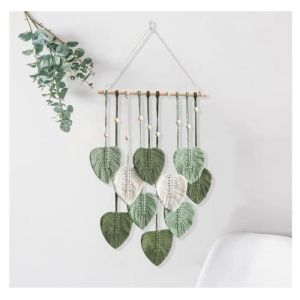 Tenture MuraleDeco Murale TentureGland Fait Main Feuille Tapisserie Pour le Salon La Chambre Le Mariage yd