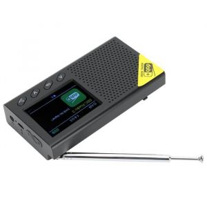 Radio portable DAB/DAB + et FM radio num&eacute;rique sans fil Bluetooth 5.0 avec &eacute;cran LCD de 24 pouces sortie st&eacute;r&eacute;o double