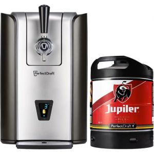 PerfectDraft Pro – Pack Tireuse À Bière + 1 Fût Jupiler 6L – Machine Pression À Domicile – Refroidissement À 3°C
