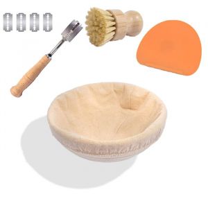 Banneton Panier dépreuvage Set Panier Banneton Brotform en Rotin Naturel pour Pain et Levain