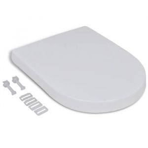 BEST SELLER Abattant WC à fermeture en douceur - Blanc Carré - Sièges de toilettes & de bidets - 5459269