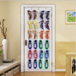 CONFO® 24 porte de grille arrière rangement pour chaussures sac suspendu chaussure non tissée murale transparente voyage susp