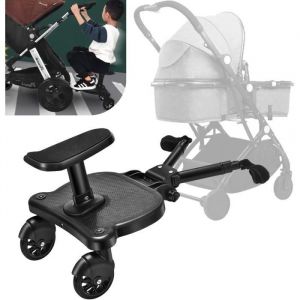 Planche Poussette UniverselleSkate PoussettePortable Kiddy BoardsRotation à 360Planches à Roulettes pour bébé Enfants