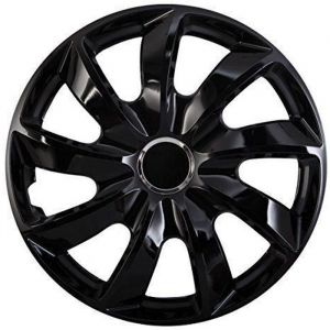 Enjoliveurs de roues - NRM - KO226 - Noir - Lot de 4 pièces - 16 pouces