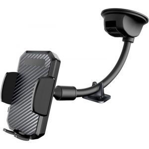 Support Téléphone Voiture VentousePorte Smartphone Pare Brise Tableau de Bord AVCE Long Bras Col de Cygne pour Samsung