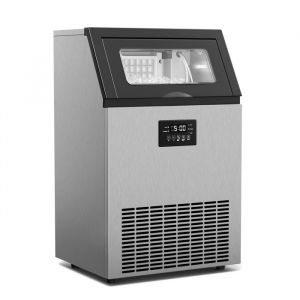 Klarstein Machine &agrave; gla&ccedil;ons professionnelle jusqu&rsquo;&agrave;  45 kg/24 heures de glace &eacute;cran LED Auto nettoyante Minuterie Gris