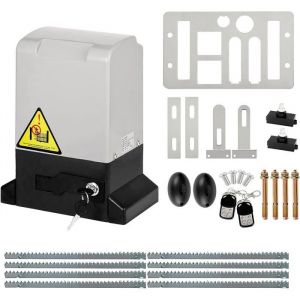 Ouvre-Porte Coulissant - Ouvre Portail Automatique 4m - Télécommande - Clés de déverrouillage - Kit Motorisation Portail Coulissant