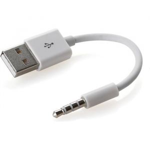 Cable   USB 3.5mm Sync Jack Data Chargeur Recharge pour Apple Ipod Shuffle 3&egrave;me &agrave; 7&egrave;me g&eacute;n&eacute;ration