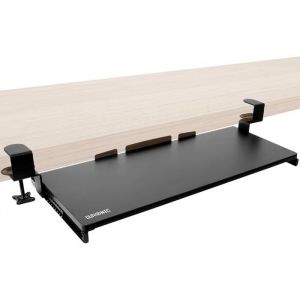 Support coulissant pour clavier et souris DURONIC - DKTPX2 - Largeur 68 cm - Profondeur 28 cm - Couleur Noir