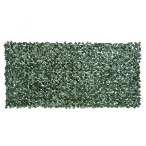 Haie Artificielle Brise-vue Vert Fonc&eacute; 300x150cm D&eacute;coration Balcon Terrasse Jardin Durable
