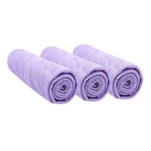 Housses Matelas à Langer - EASY DORT - Lot de 3 - Éponge Coton - Extensible - Parme Violet - Confortable