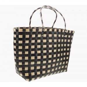 Panier à légumes tressé fourre-tout pour femme grand panier de paille fourre-tout de plage panier en rotin à main en osier panier