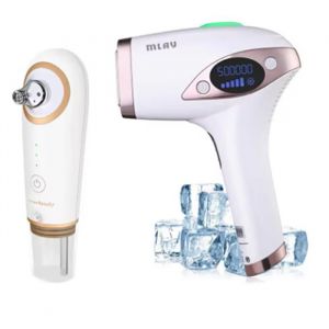 épilateur lumière pulsée gelé point de congélation，Épilateur laser IPL 500 000 flashs Épilation permanente pour femme et homme