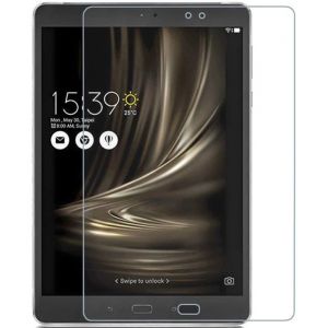 Etui rotatif en simili cuir + verre tremp&eacute; pour tablette Asus ZenPad 3S 10 Z500M-1H007A 9.7 - Bleu Marine -Yuan Yuan -