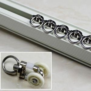 20 Pièces Glisseurs Polyvalent pour Rail à Rideaux Planeur de Voie de Rideau 26mm