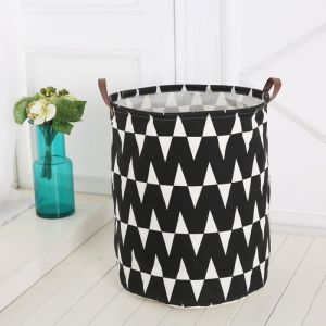 Sac de rangement sac panier à linge en toile suspendue 40 * 40 * 50 cm avec poignées enfants jouet vêtements