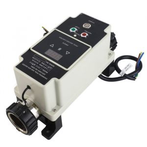 OMABETA Chauffage de piscine 27 &agrave; 33 kW Chauffe-piscine &Eacute;lectrique Piscine Piscine Chauffe-eau Thermostat &agrave; bain jardin coque