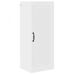 Promotion No&euml;l）Meuble mural de cuisine -&Eacute;l&eacute;ment Haut de Cuisine - Capacit&eacute; max : 75 kg - avec &eacute;tag&egrave;re Blanc 40x31x100cm 02_592062