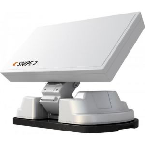 Antenne satellite automatique - SELFSAT - SNIPE 2 - Compatible tous récepteurs - Blanc - Idéale camping-car