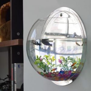 AquariumPot mural suspendu à bulles pour Aquarium bol pour Aquarium décoration de la maison - Type WHITE-M