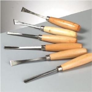 Outils de sculpture - EFCO - Gouges de 16 cm - Lot de 6 - Pierre Stéatite - Artisanat