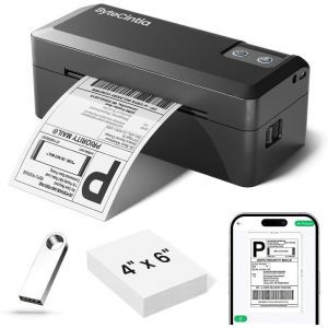 Imprimante d&Eacute;tiquettes dExp&eacute;dition Bluetooth 4x6 Compatible eBay Etsy UPS Shopify Pour Colis Petites Entreprises Domicile