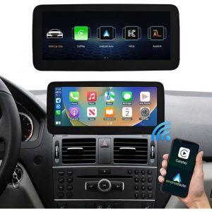 Autoradio Road Top 123 Pouces CarPlay &Eacute;cran Tactile pour Mercedes Benz Classe C W204